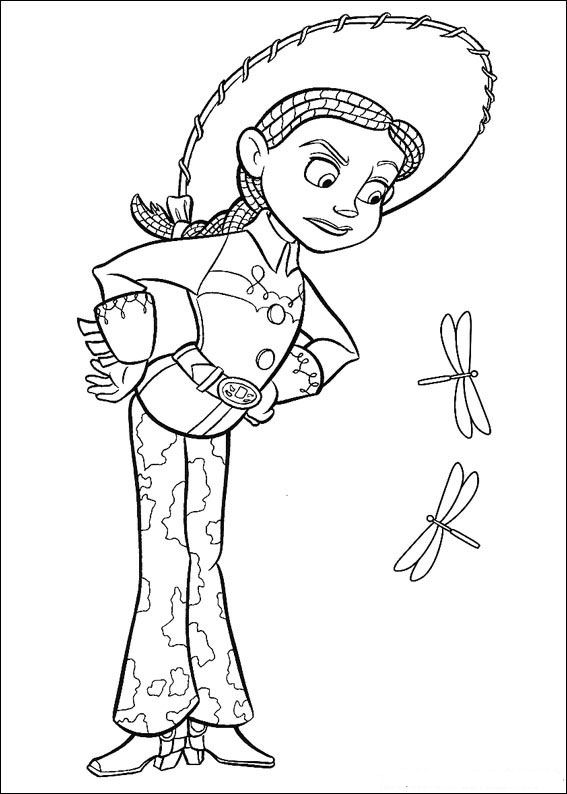 Plansa de colorat cu Toy Story 100 3